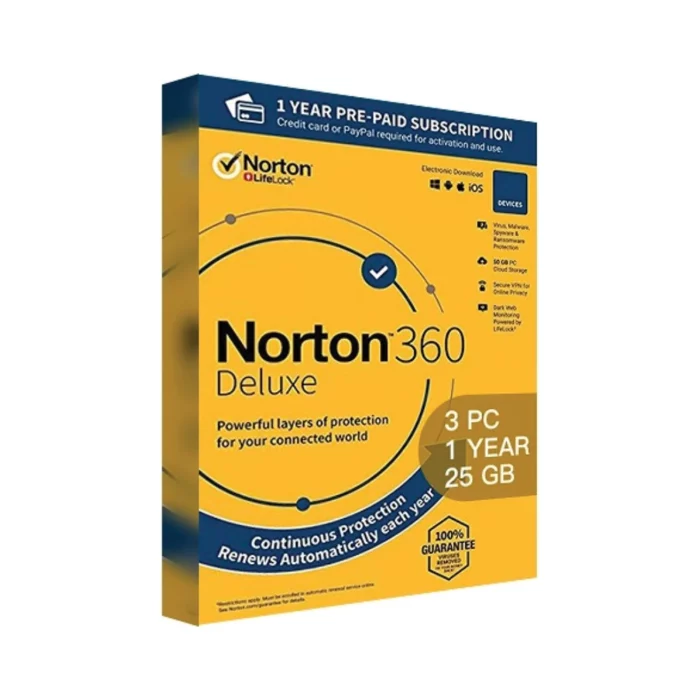 Norton 360 Deluxe 25 GB Cloud Storage